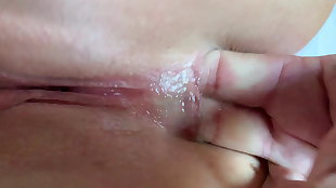 Plumper Light-haired Mummy Milf Ass fucking Screw and 3 thumbs in her butt