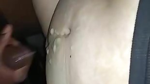 Plus-size Mature Tart Ejaculates On Chisel And Gets Jizm Blast On Her Stomach