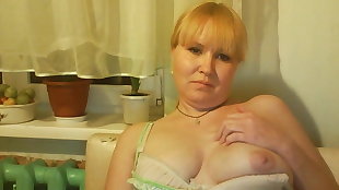 Super-steamy Russian mature mommy Tamara have fun on skype
